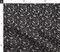 Trash Can Raccoons Small Black White Gray Nocturnal Bandit Food Raccoon Custom Printed Fabric by Spoonflower Various Fabrics by the Yard or Fat Quarter